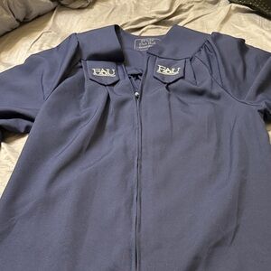 FAU Blue Zip-Up graduation gown